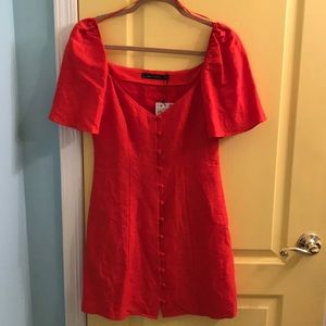 Zara Puff Sleeve Dress